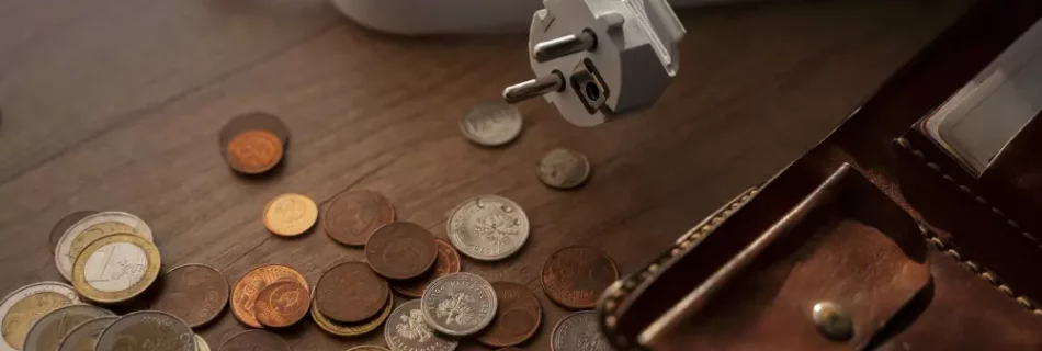 Coins with plug and wallet