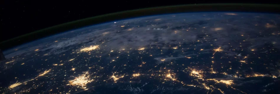 Planeta tierra visto desde el espacio